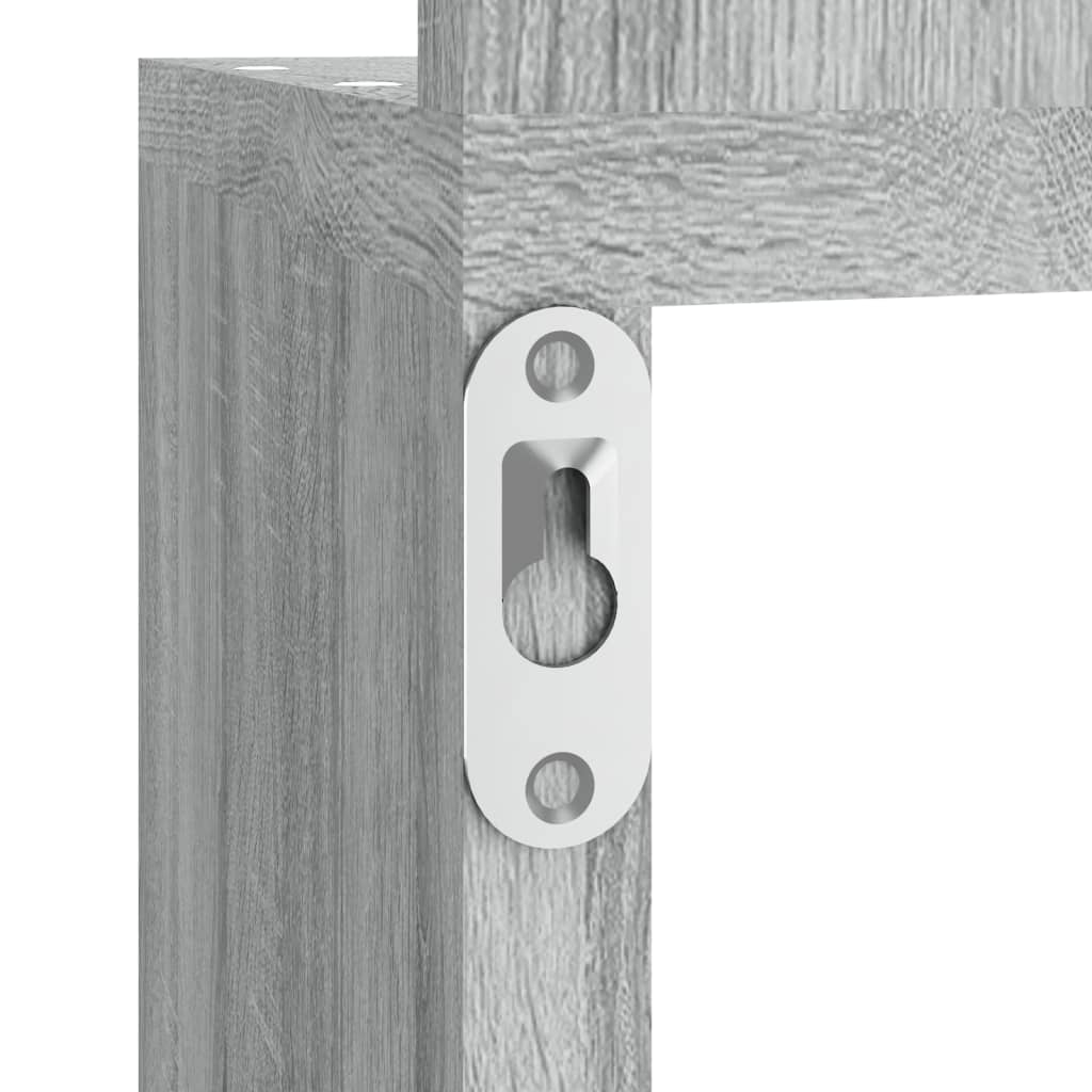 vidaXL Wall Corner Shelf Grey Sonoma 20x20x127.5 cm Engineered Wood