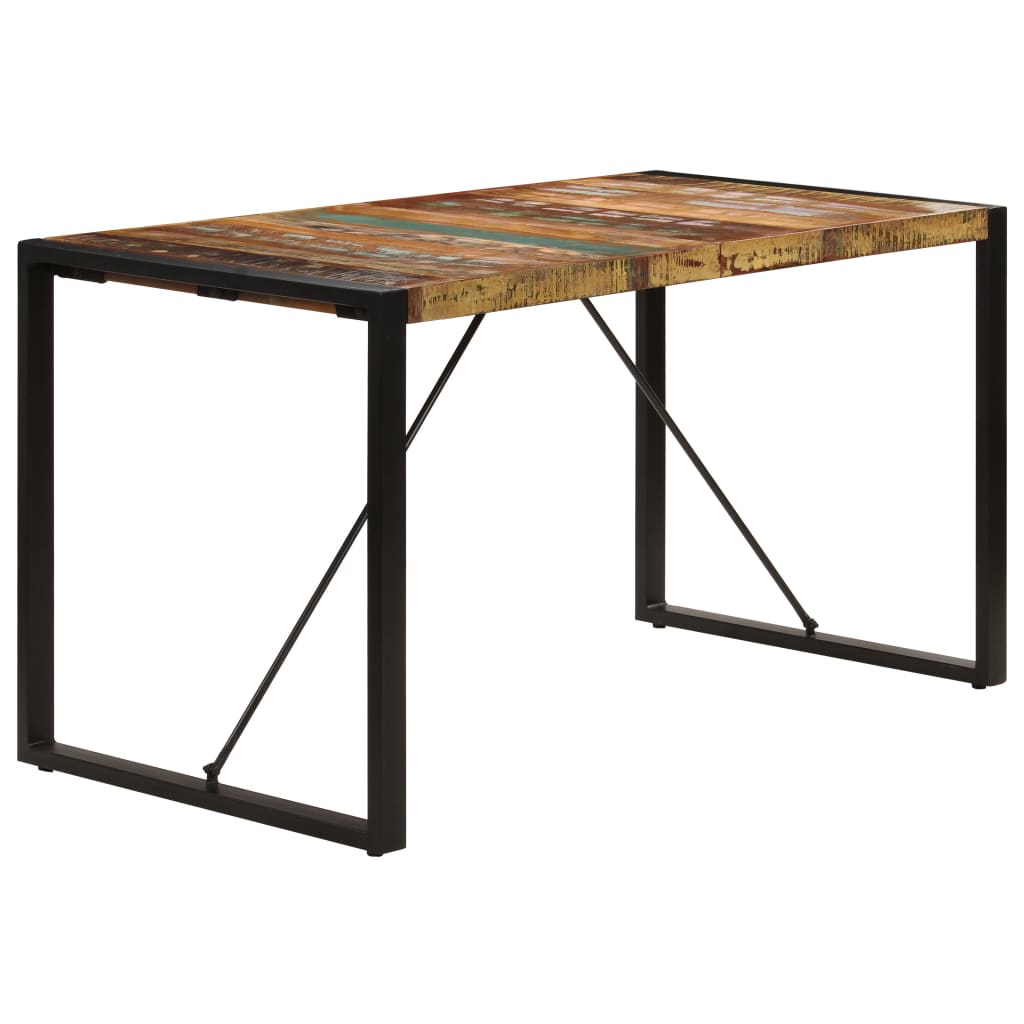 vidaXL Dining Table 140x70x75 cm Solid Reclaimed Wood