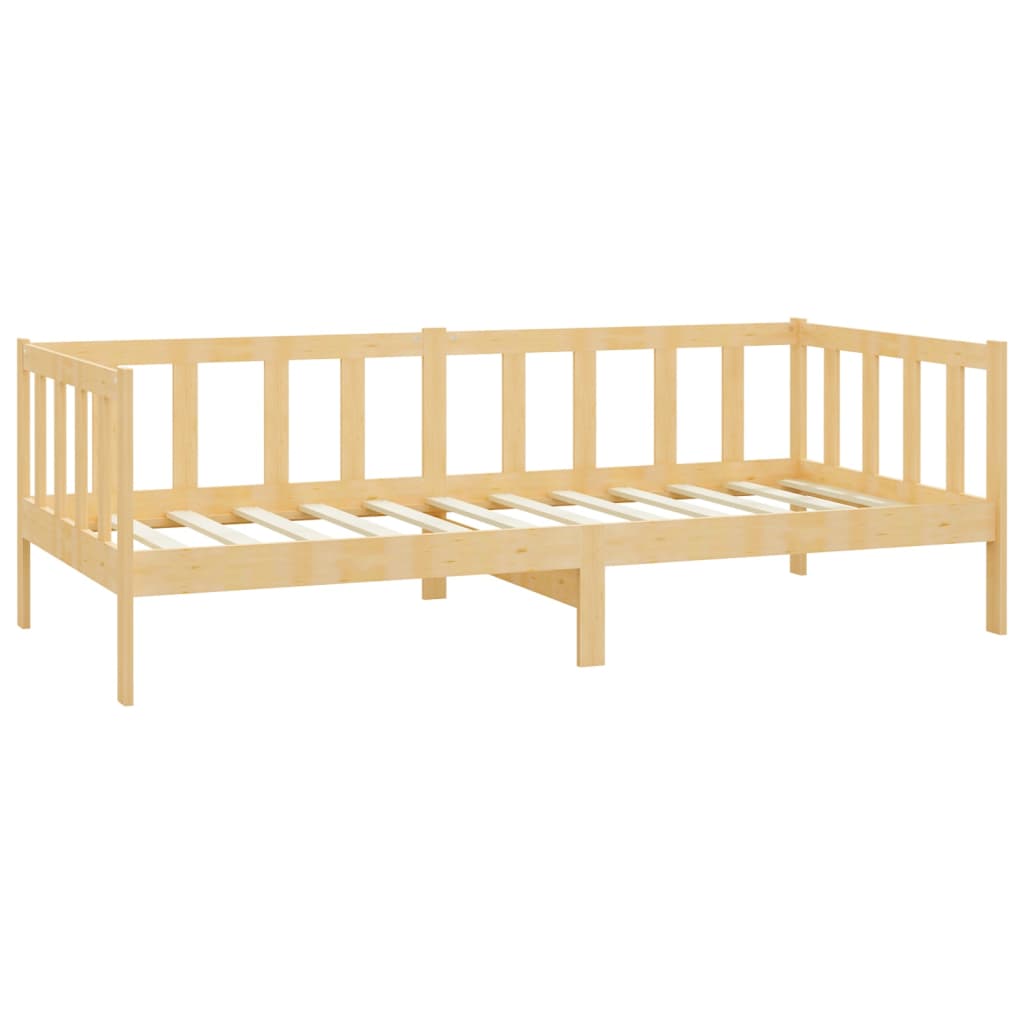 vidaXL Day Bed with Mattress 90x200 cm Solid Wood Pine