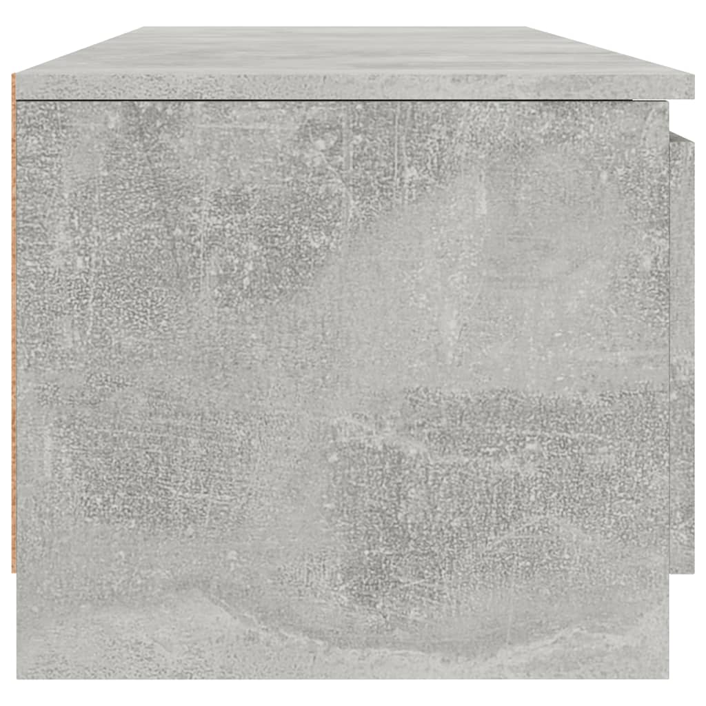 vidaXL TV Cabinet Concrete Grey 140x40x35.5 cm Engineered Wood
