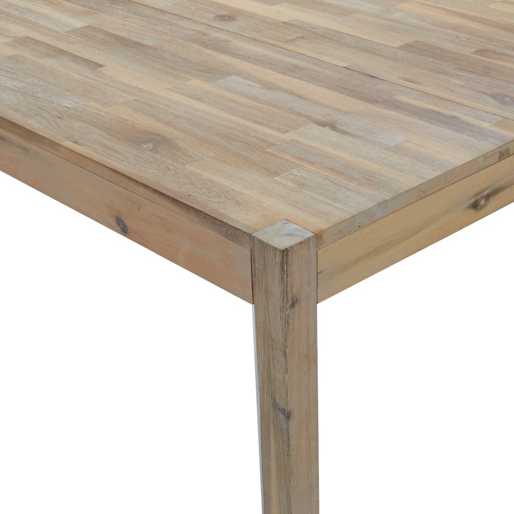vidaXL Dining Table 110x70x75 cm Solid Wood Acacia