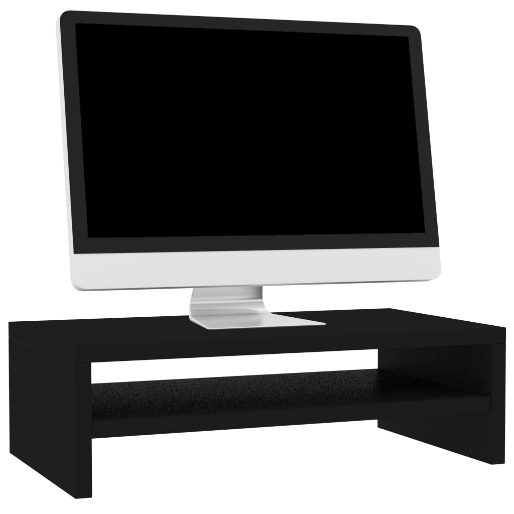 vidaXL Monitor Stand Black 42x24x13 cm Engineered Wood