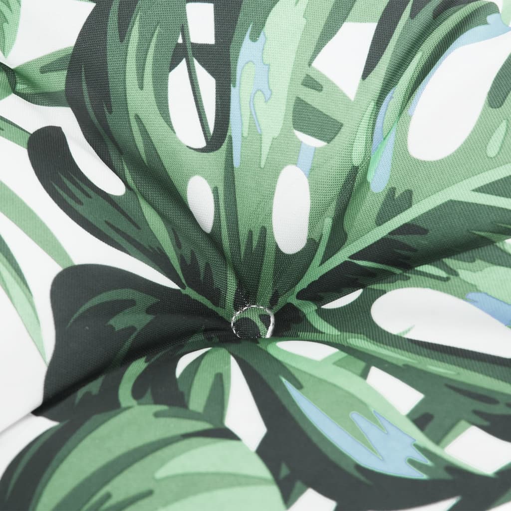 vidaXL Pallet Cushion Leaf Pattern 58x58x10 cm Fabric