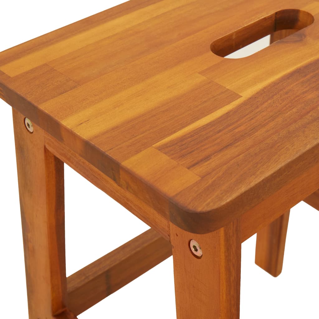 vidaXL 2 Step Stool 40x38x50 cm Solid Wood Acacia