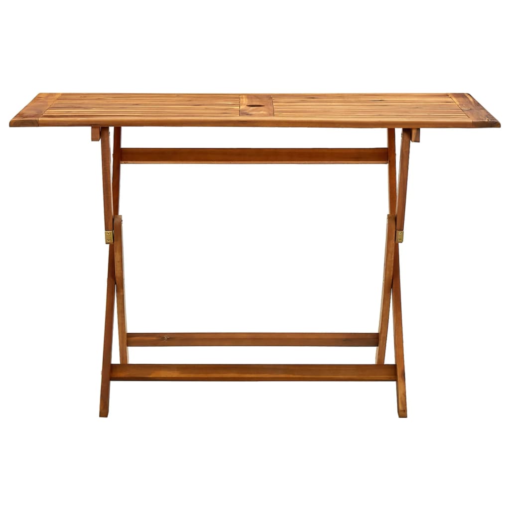 vidaXL Folding Garden Table 120x70x75 cm Solid Acacia Wood