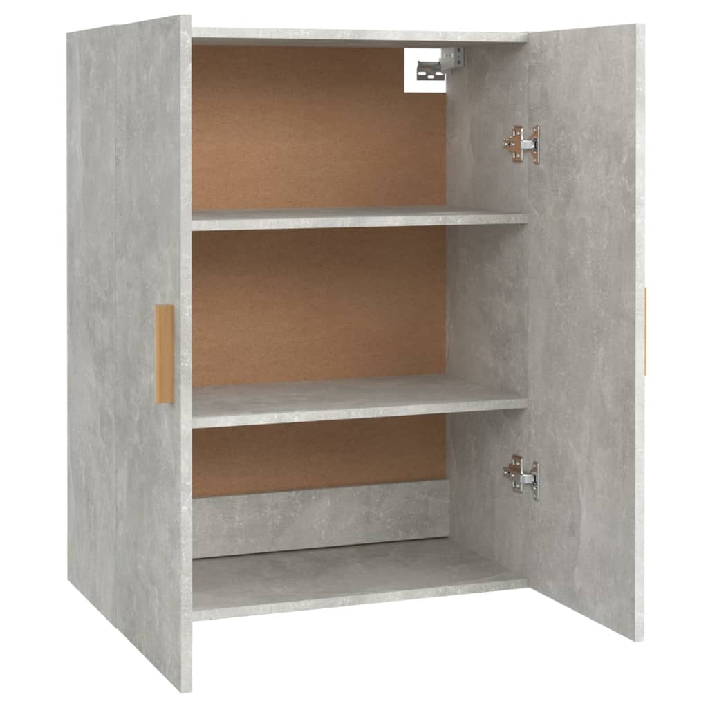 vidaXL Hanging Wall Cabinet Concrete Grey 69.5x34x90 cm