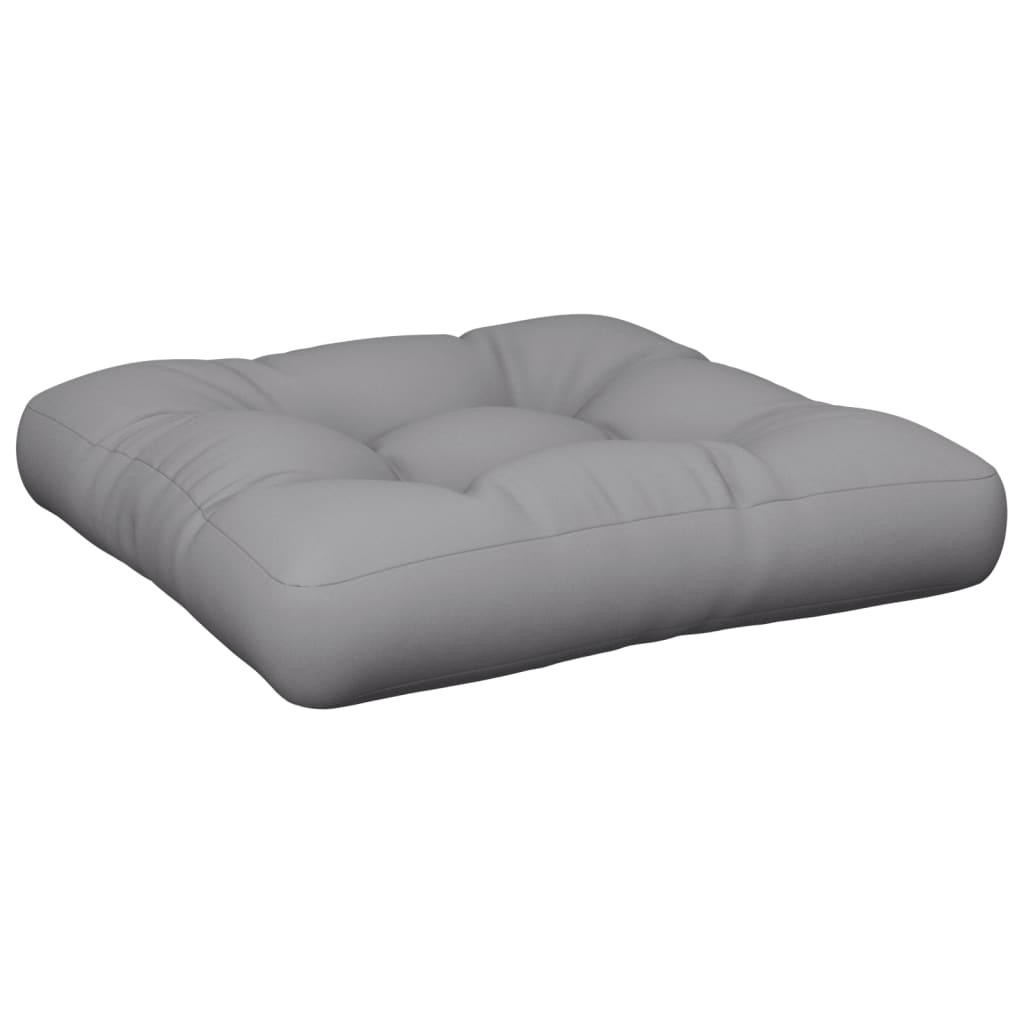 vidaXL Pallet Cushion Grey Fabric
