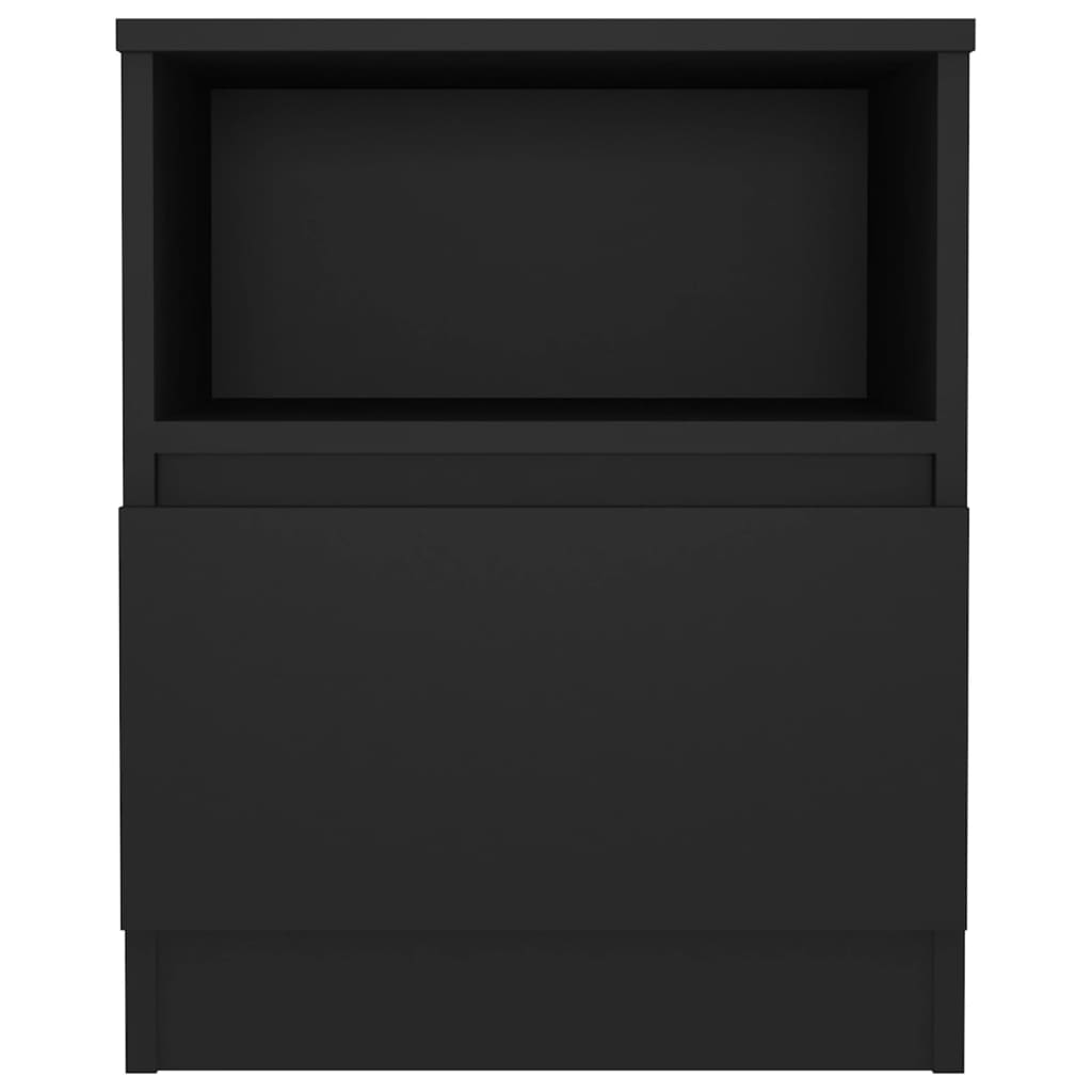 vidaXL Bed Cabinet Black 40x40x50 cm Engineered Wood