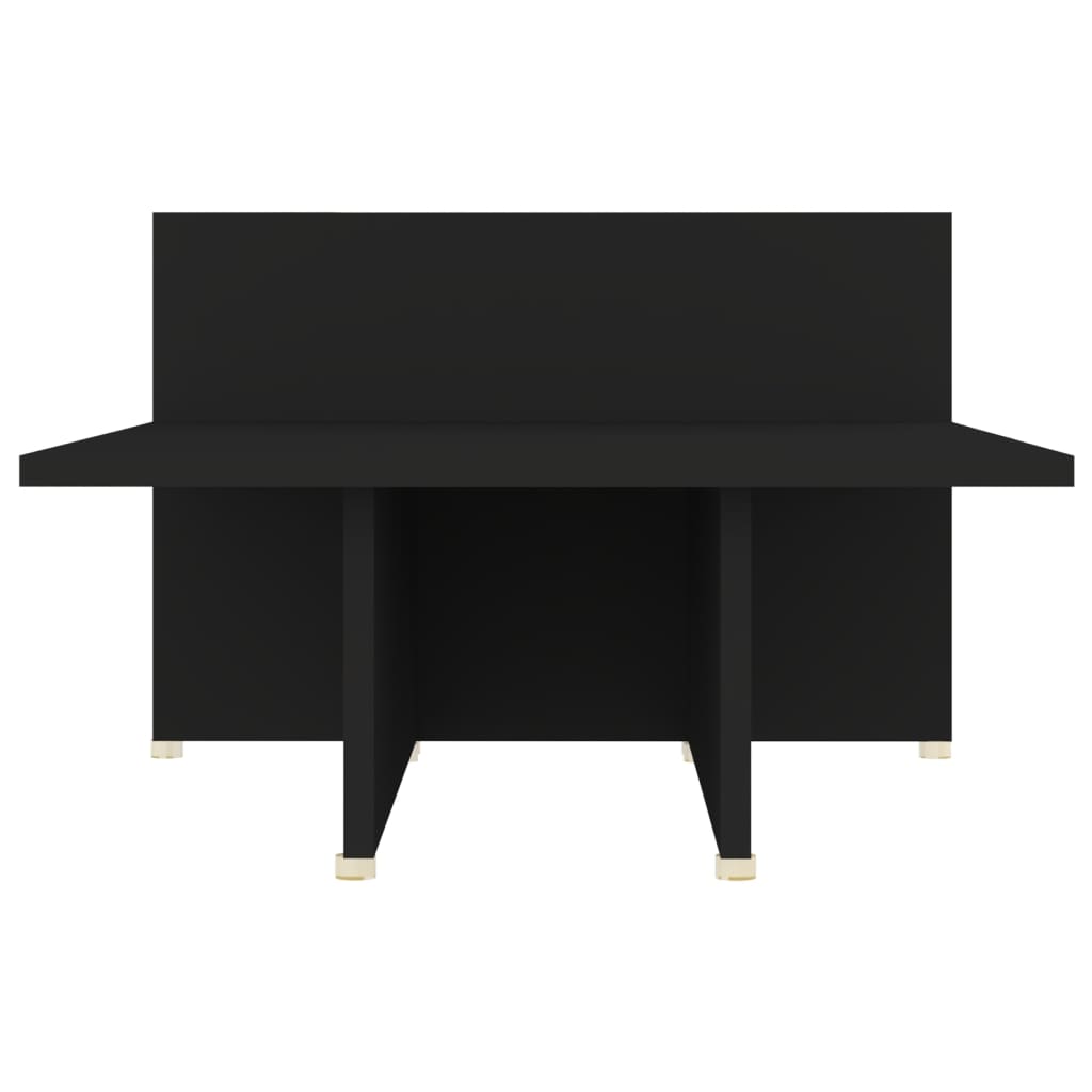 vidaXL Coffee Table Black 111.5x50x33 cm Engineered Wood