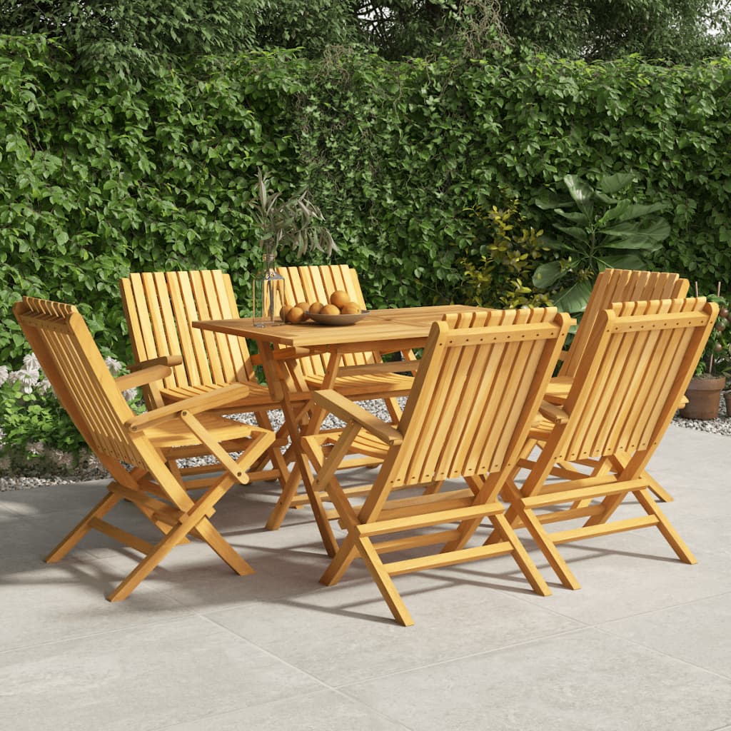 vidaXL Folding Garden Chairs 6 pcs 61x67x90 cm Solid Wood Teak