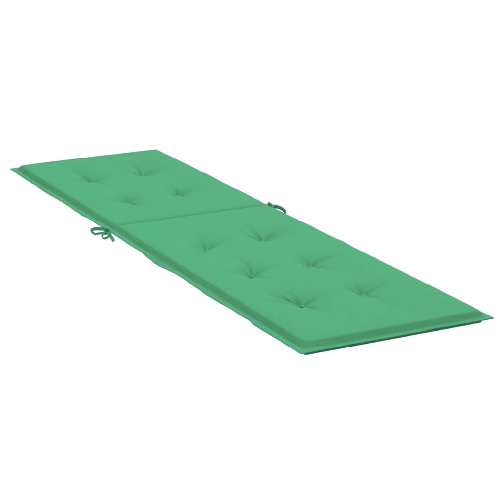 vidaXL Deck Chair Cushion Green (75+105)x50x4 cm