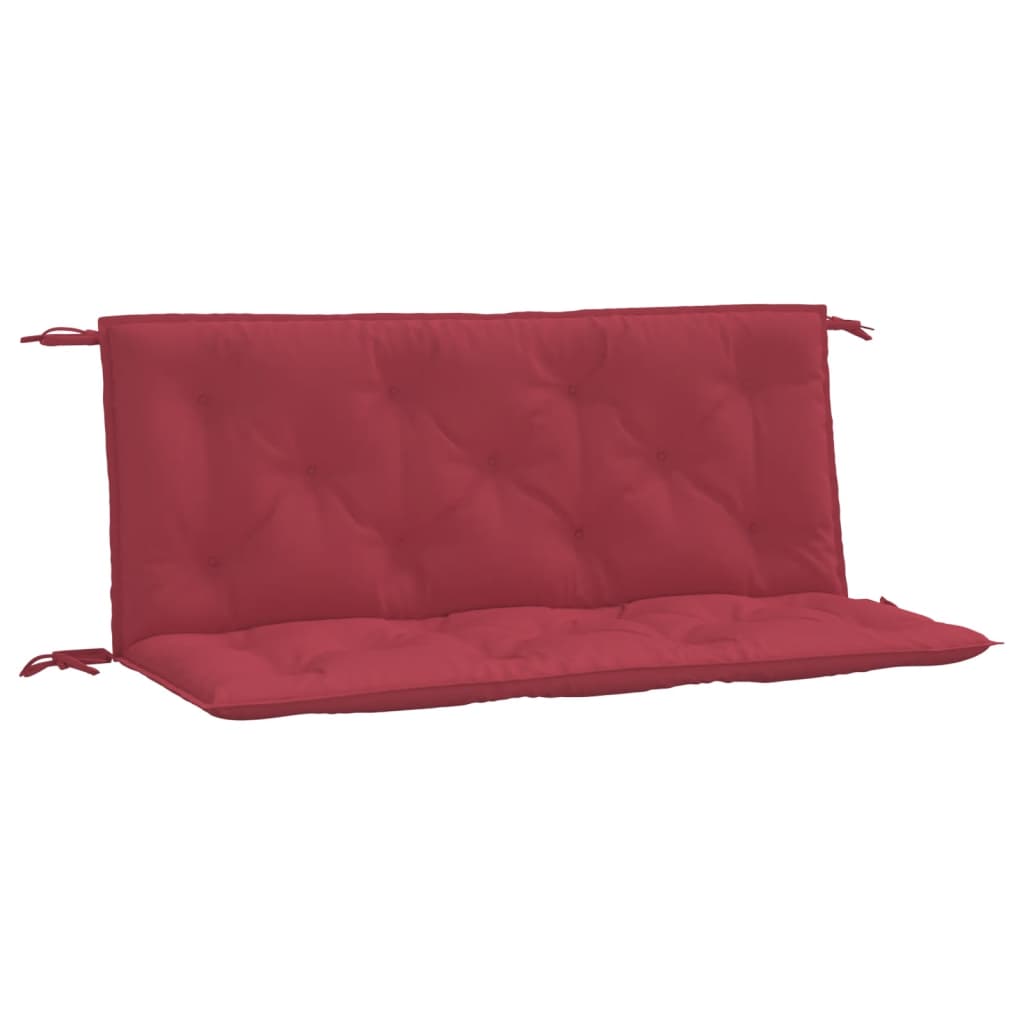 vidaXL Garden Bench Cushions 2pcs Wine Red 120x50x7cm Oxford Fabric