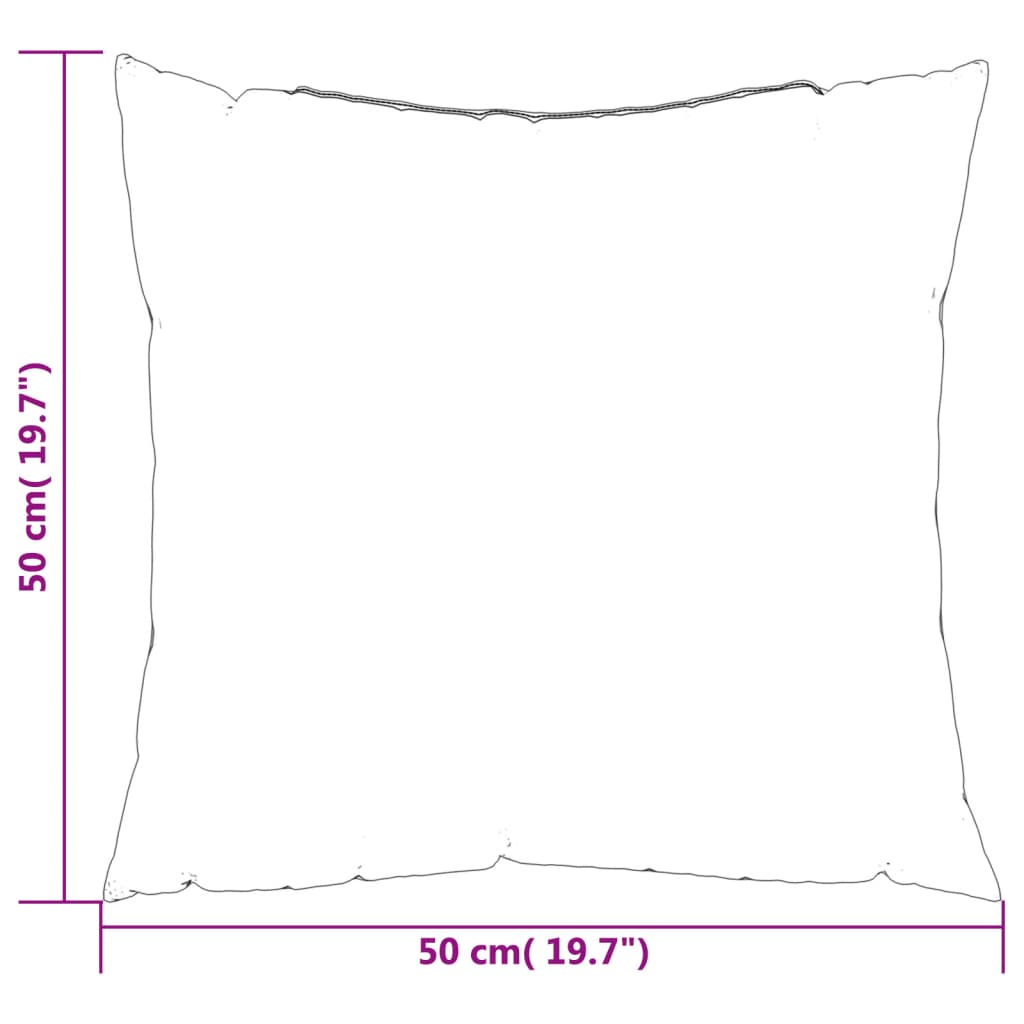 vidaXL Throw Pillows 4 pcs Grey 50x50 cm Fabric