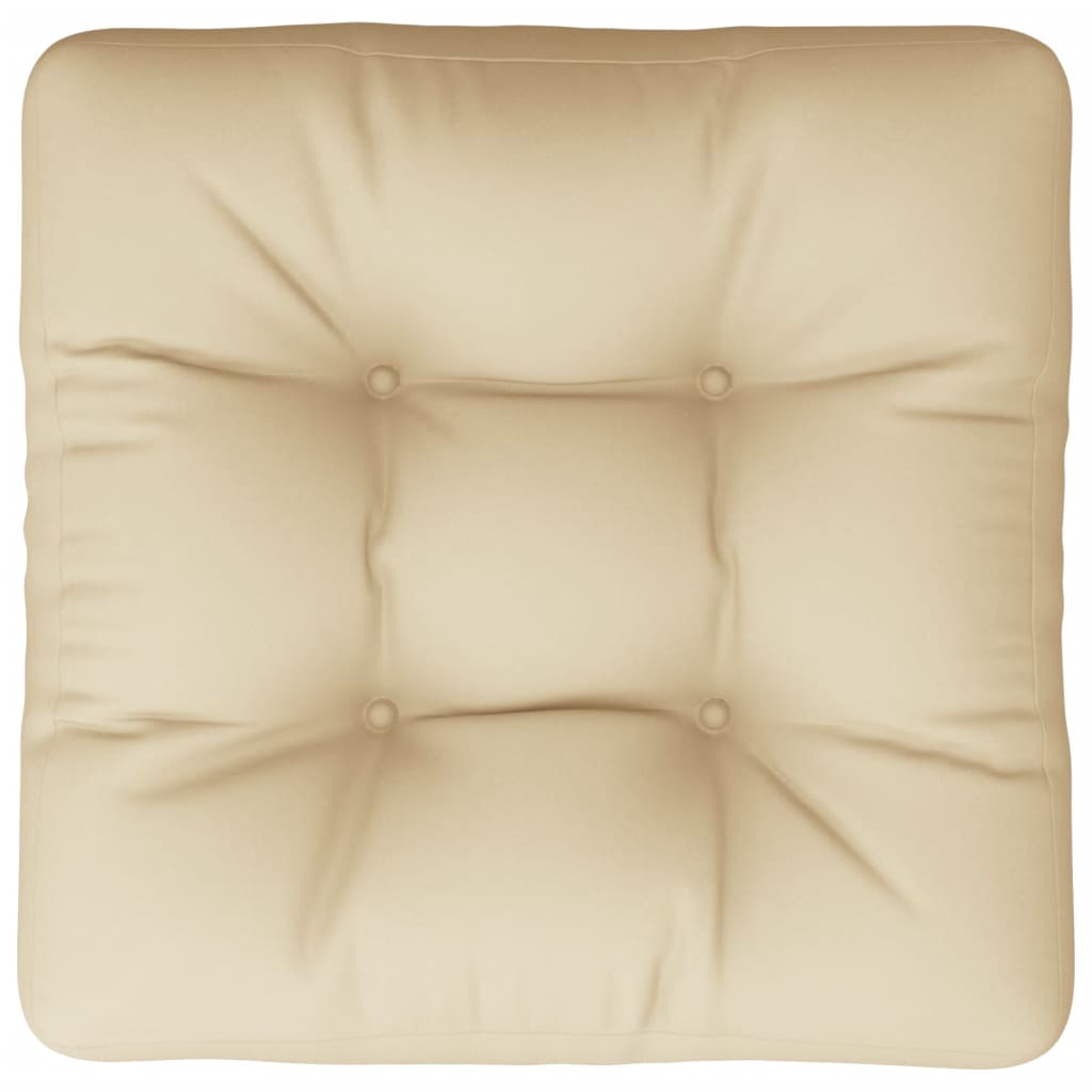 vidaXL Pallet Cushion Beige 60x61.5x10 cm Fabric