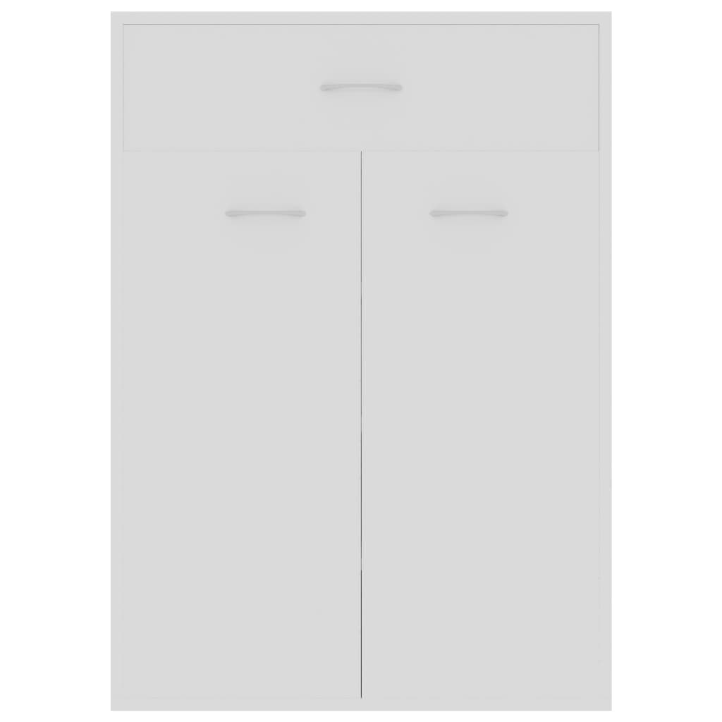 vidaXL Shoe Cabinet White 60x35x84 cm Engineered Wood