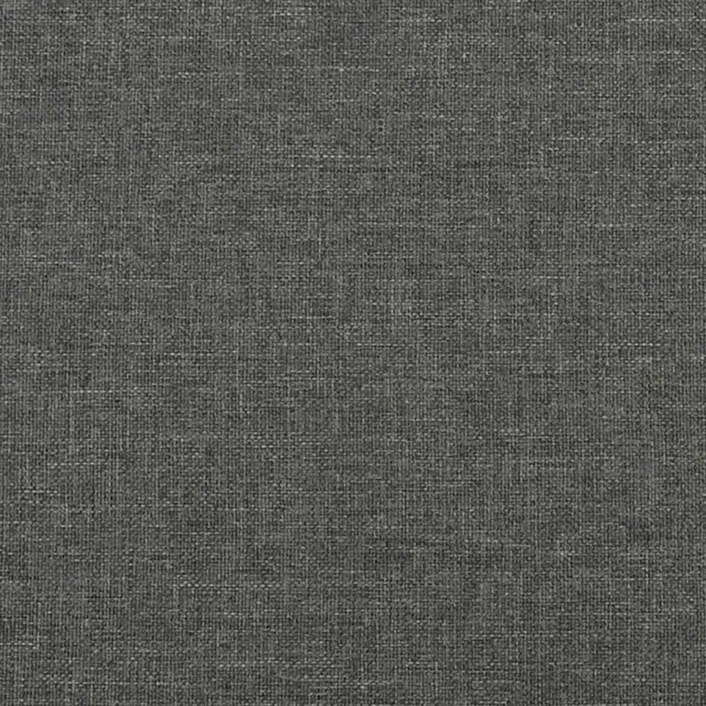 vidaXL Bed Frame Dark Grey 92x187 Single Size Fabric