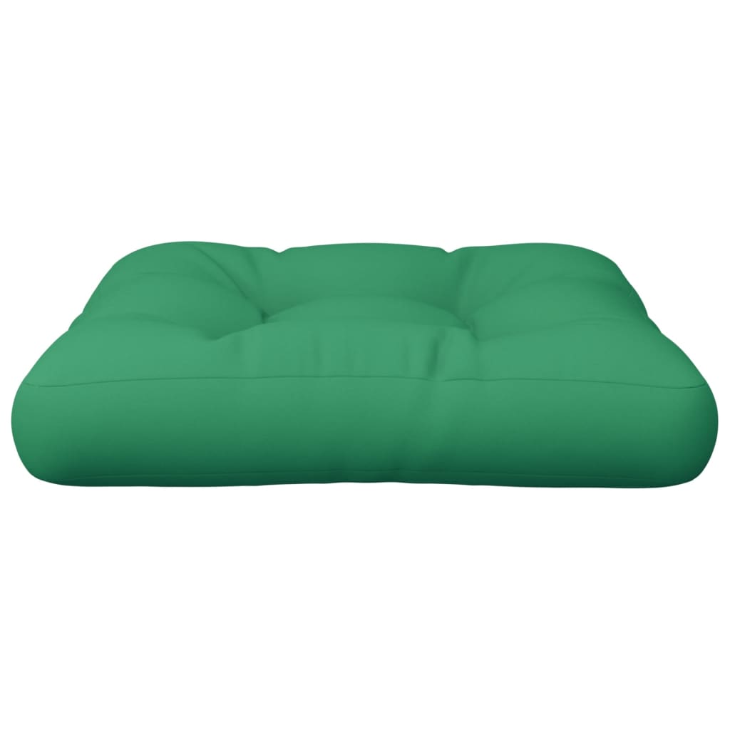 vidaXL Pallet Cushion Green 58x58x10 cm Fabric
