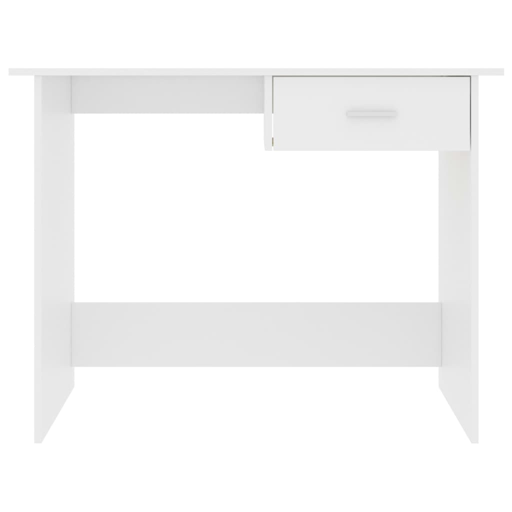 vidaXL Desk White 100x50x76 cm Engineered Wood