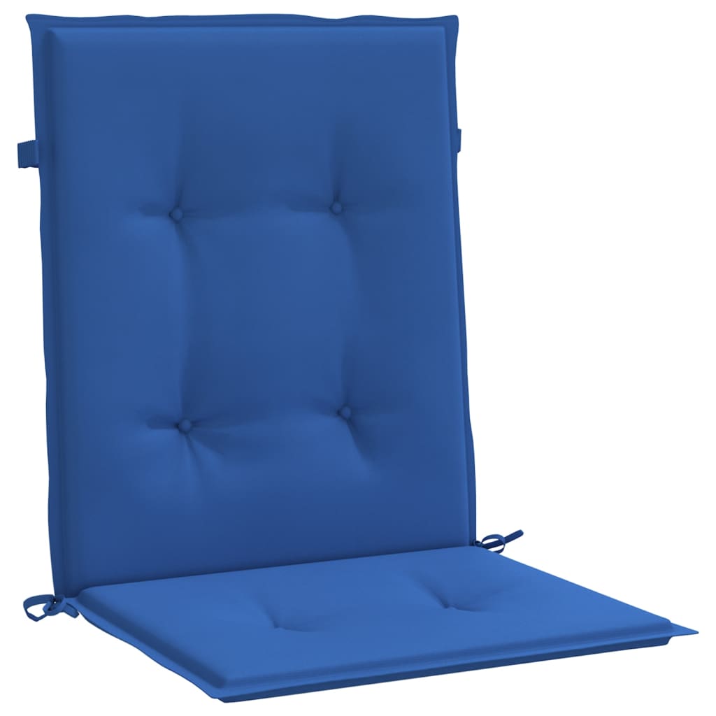 vidaXL Garden Lowback Chair Cushions 4 pcs Royal Blue 100x50x3 cm Oxford Fabric