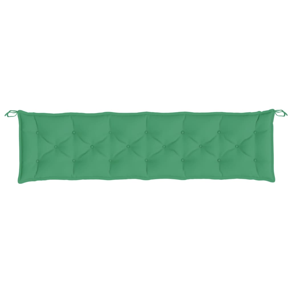vidaXL Garden Bench Cushion Green 200x50x7 cm Oxford Fabric