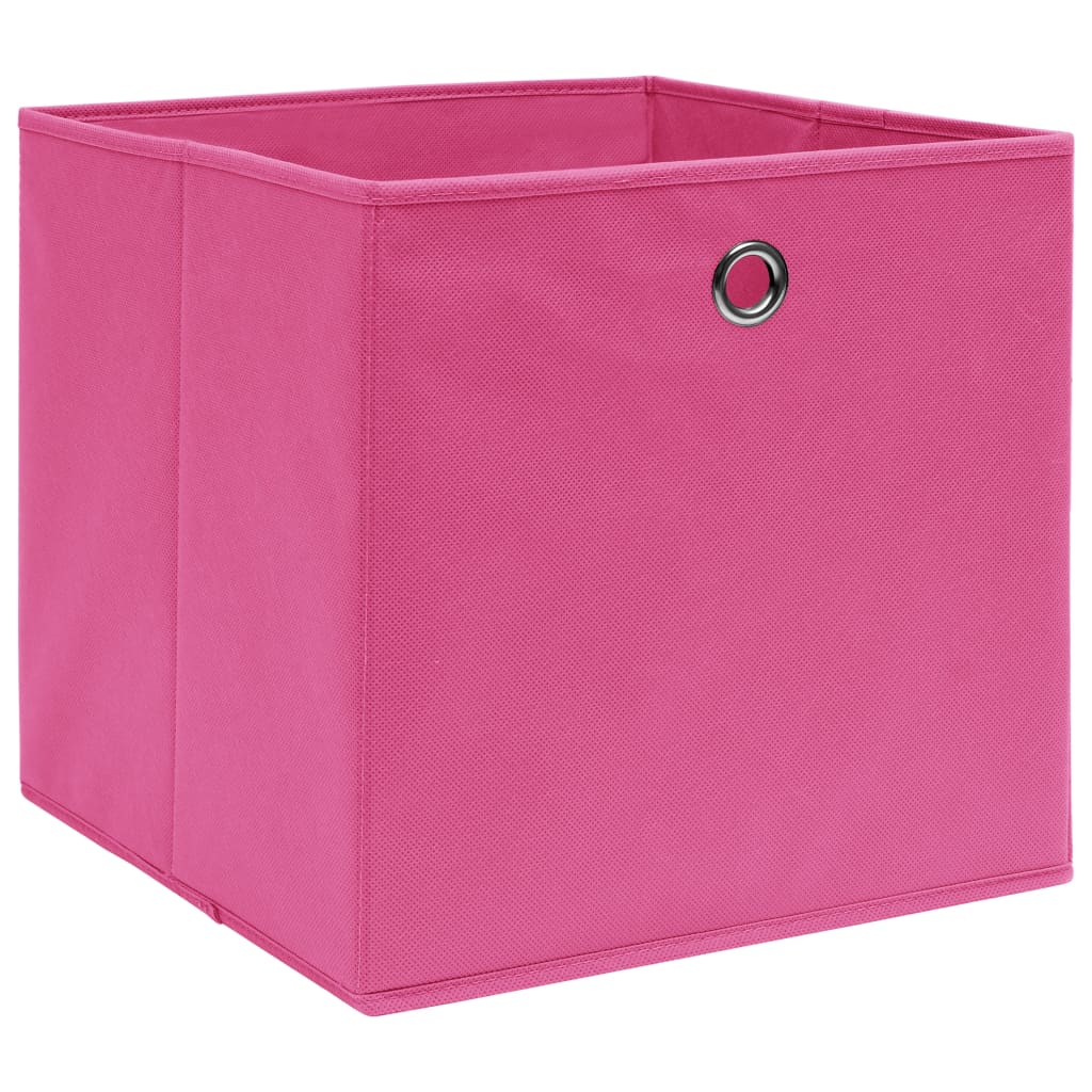 vidaXL Storage Boxes 4 pcs Pink 32x32x32 cm Fabric