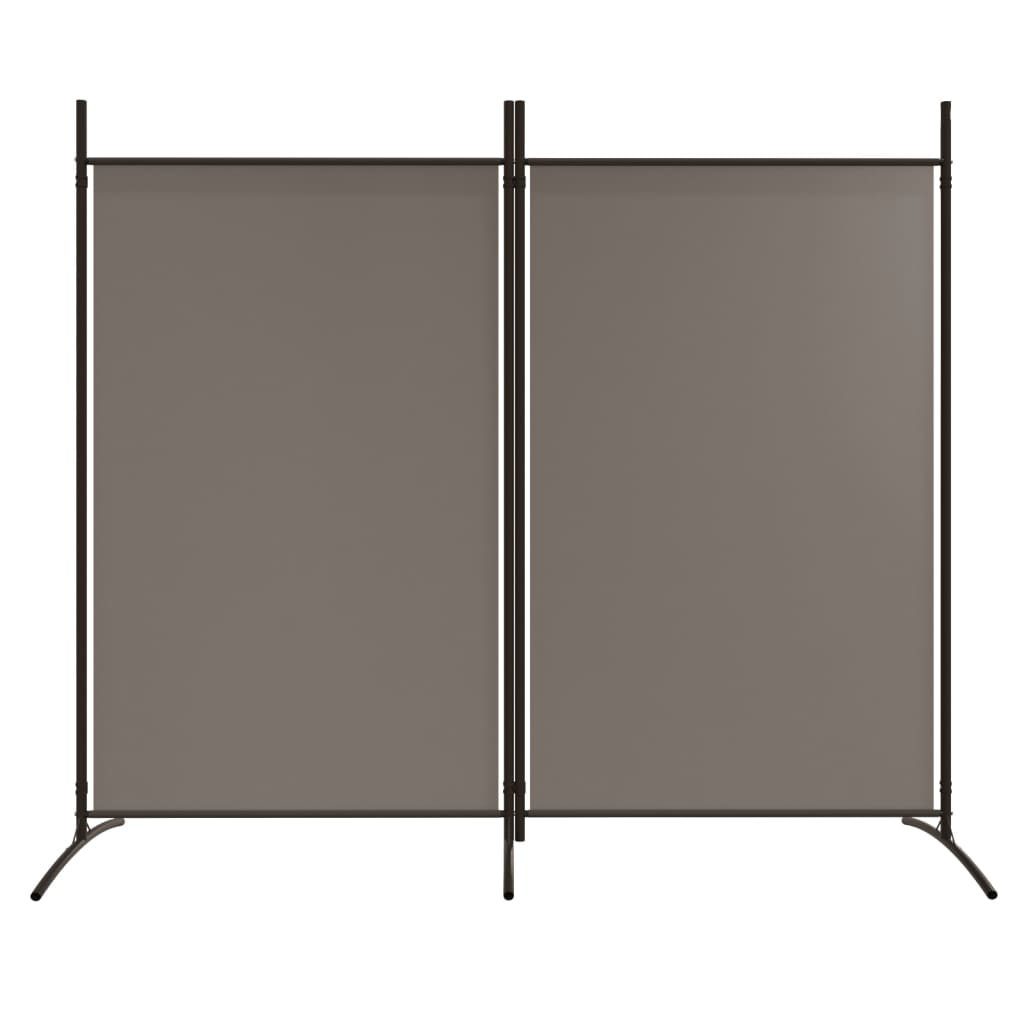 vidaXL 2-Panel Room Divider Anthracite 175x180 cm Fabric