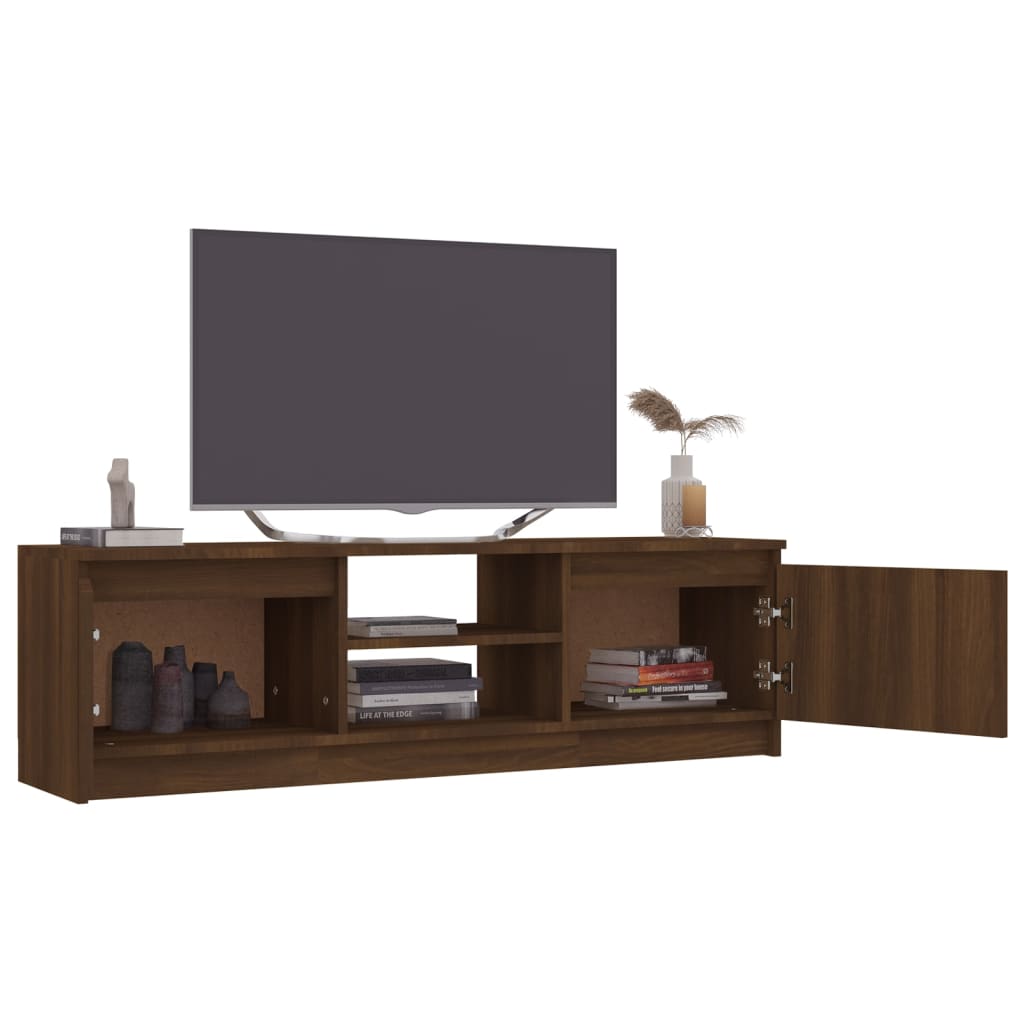 vidaXL TV Cabinet Brown Oak 120x30x35.5 cm Engineered Wood