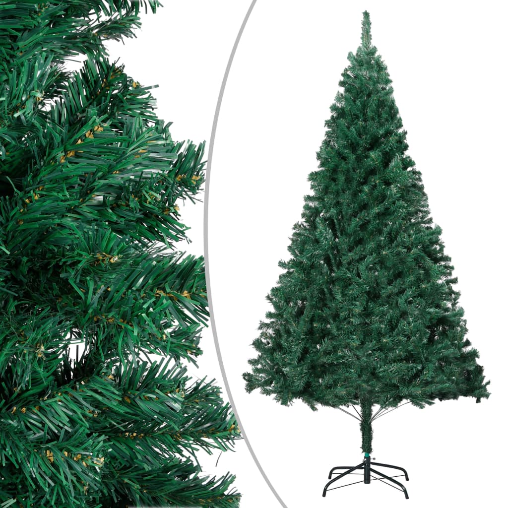 vidaXL Artificial Pre-lit Christmas Tree with Ball Set Green 120 cm PVC