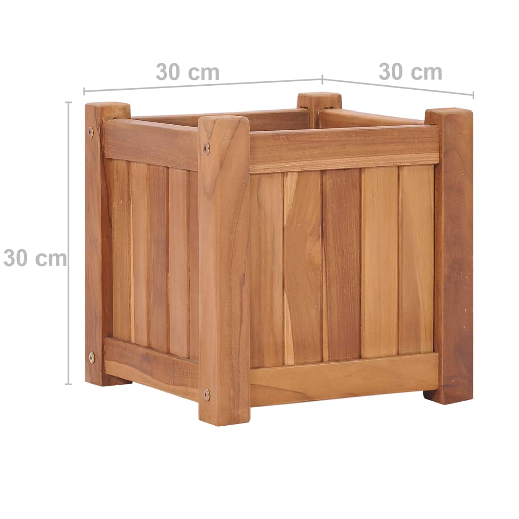 vidaXL Raised Bed 30x30x30 cm Solid Teak Wood