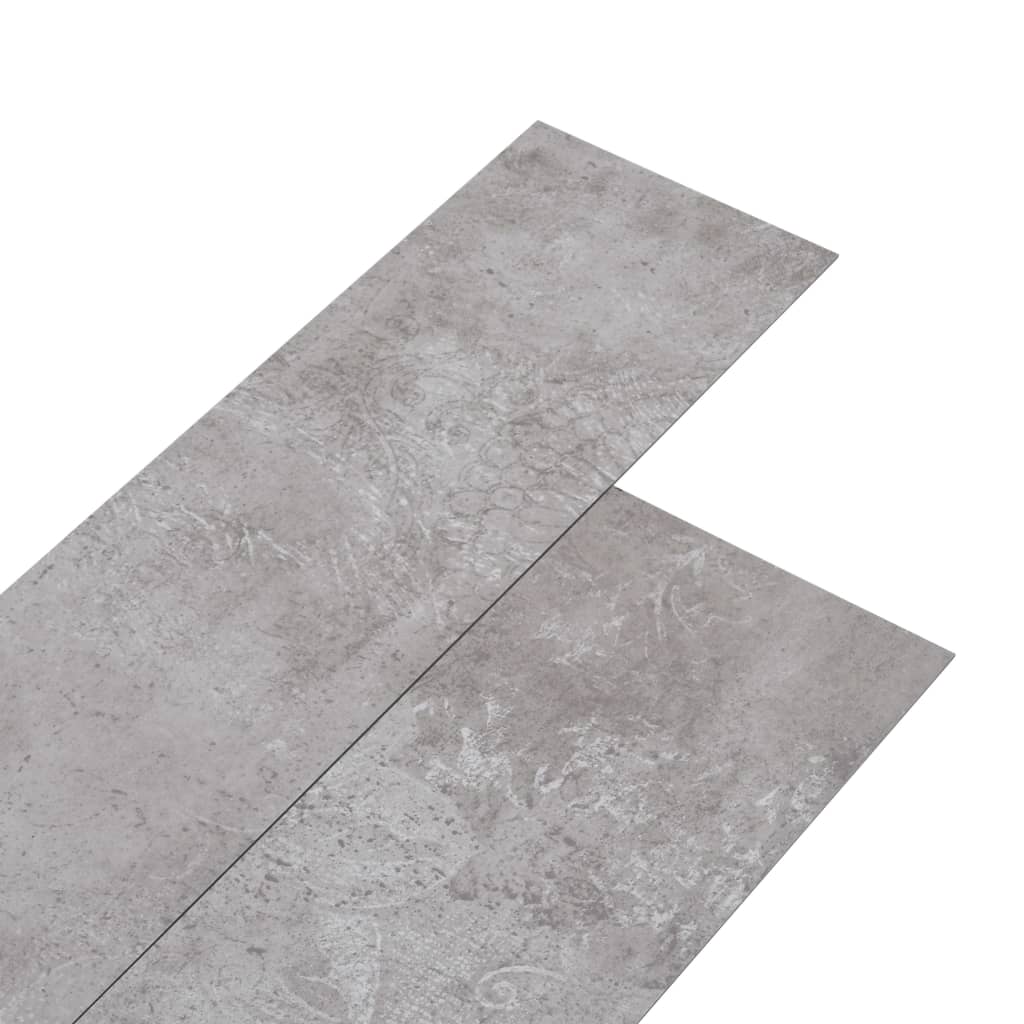 vidaXL PVC Flooring Planks 5.02 m² 2 mm Self-adhesive Earth Grey