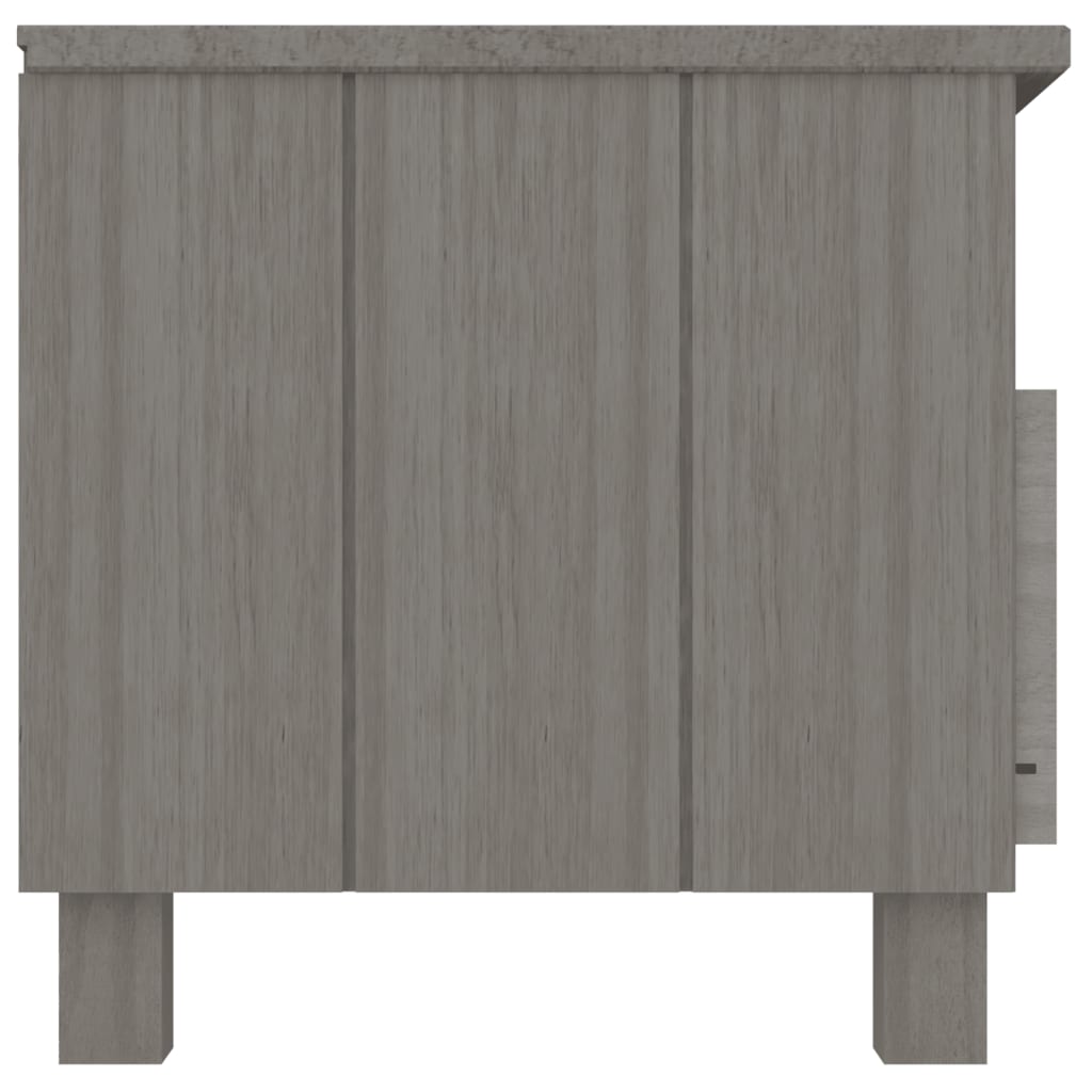 vidaXL TV Cabinet HAMAR Light Grey 106x40x40 cm Solid Wood Pine