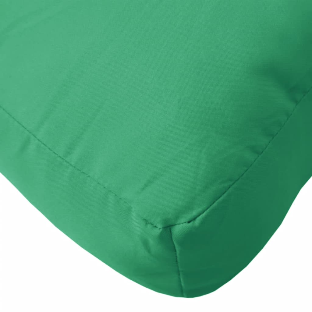 vidaXL Pallet Cushion Green 80x80x12 cm Fabric