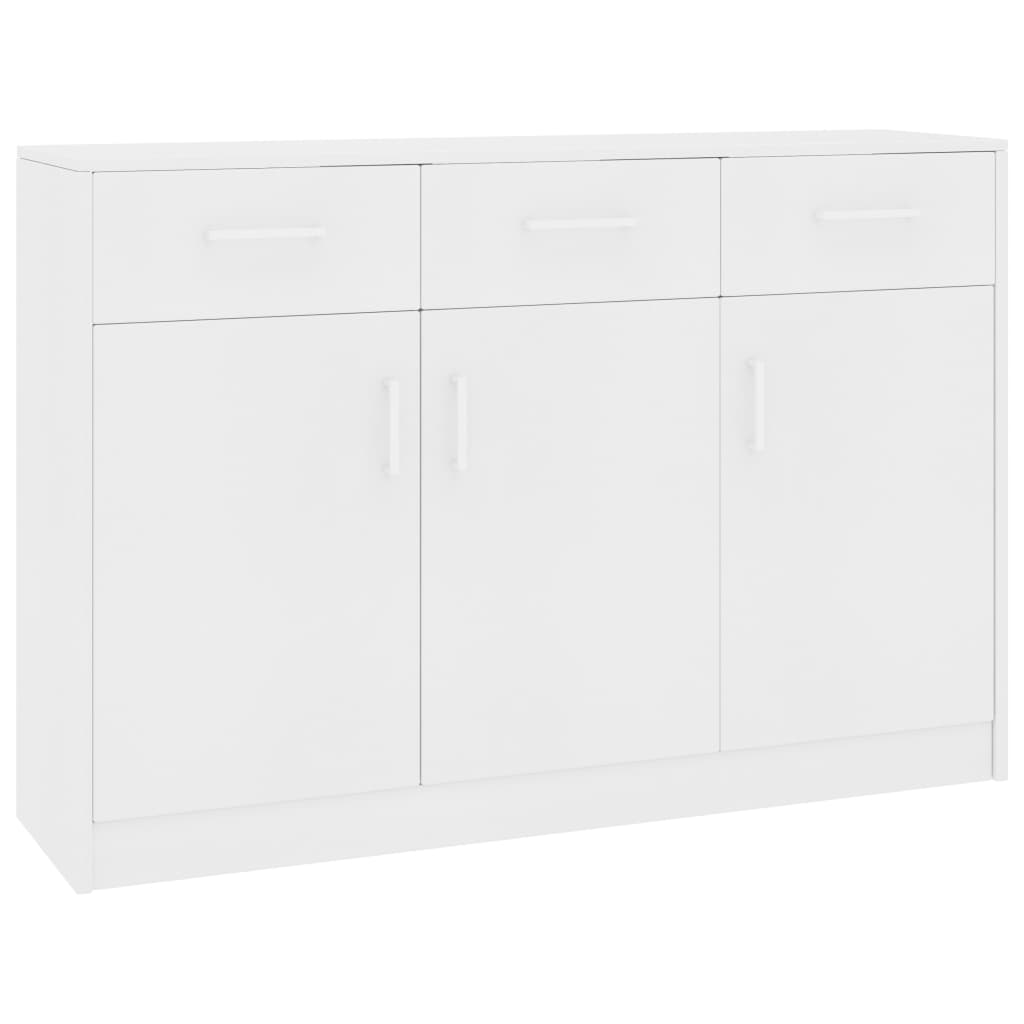 vidaXL Sideboard White 110x30x75 cm Engineered Wood