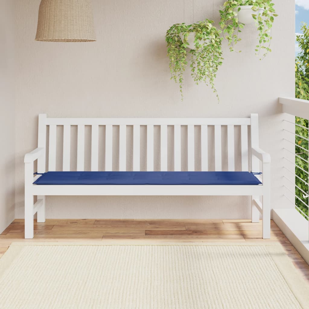 vidaXL Garden Bench Cushion Royal Blue 180x50x3 cm Oxford Fabric