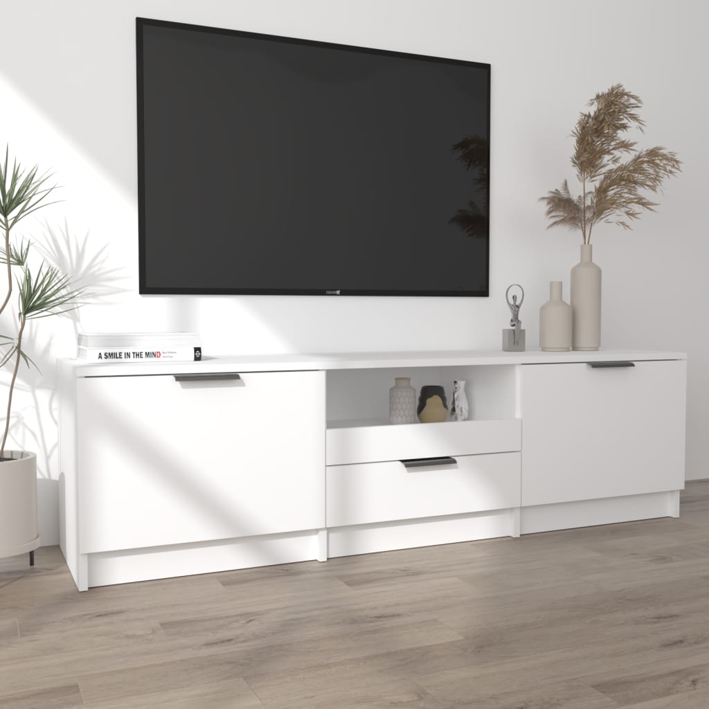 vidaXL TV Cabinet White 140x35x40 cm Engineered Wood