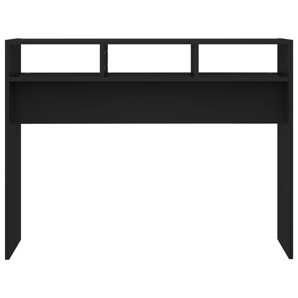 vidaXL Console Table Black 105x30x80 cm Engineered Wood