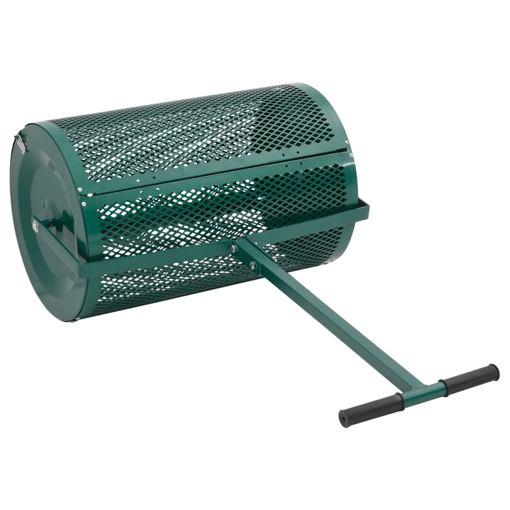 vidaXL Compost Spreader Green Ø40x60 cm Steel