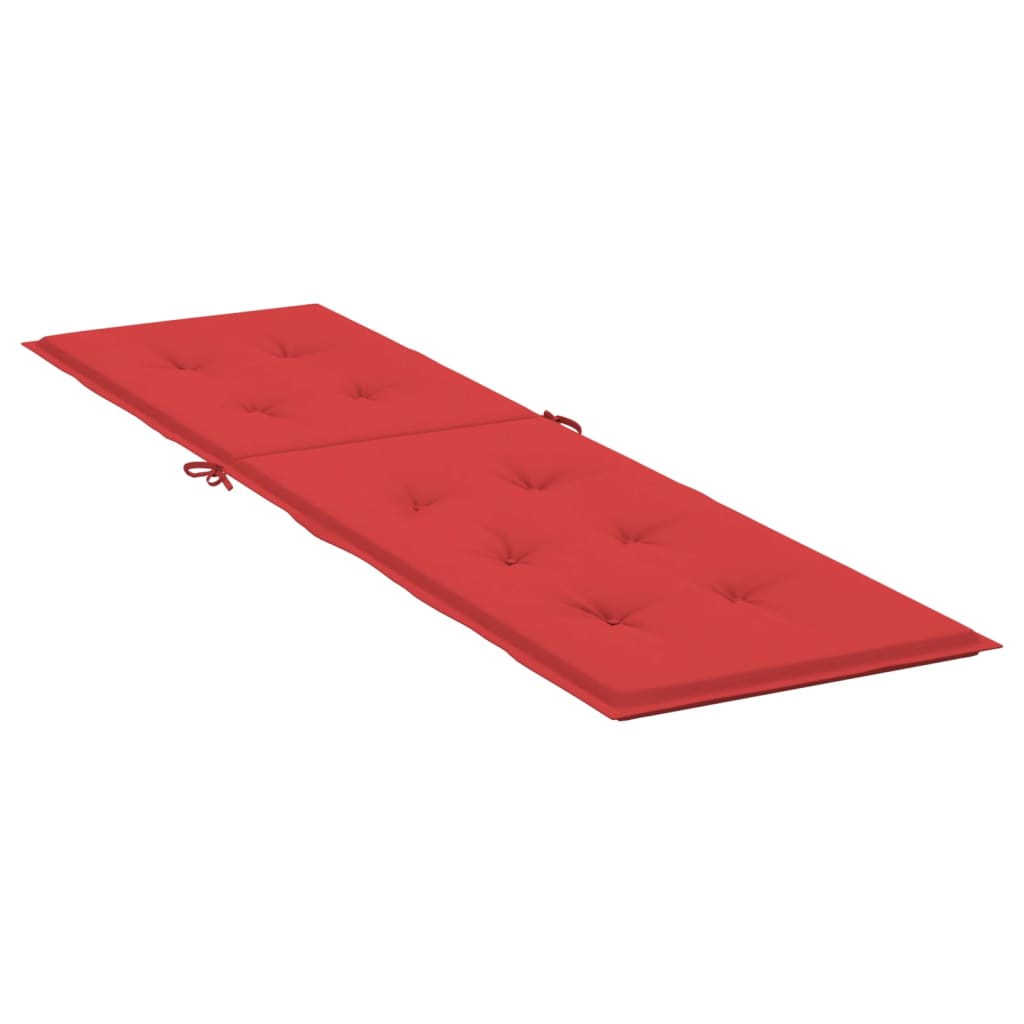 vidaXL Deck Chair Cushion Red (75+105)x50x4 cm