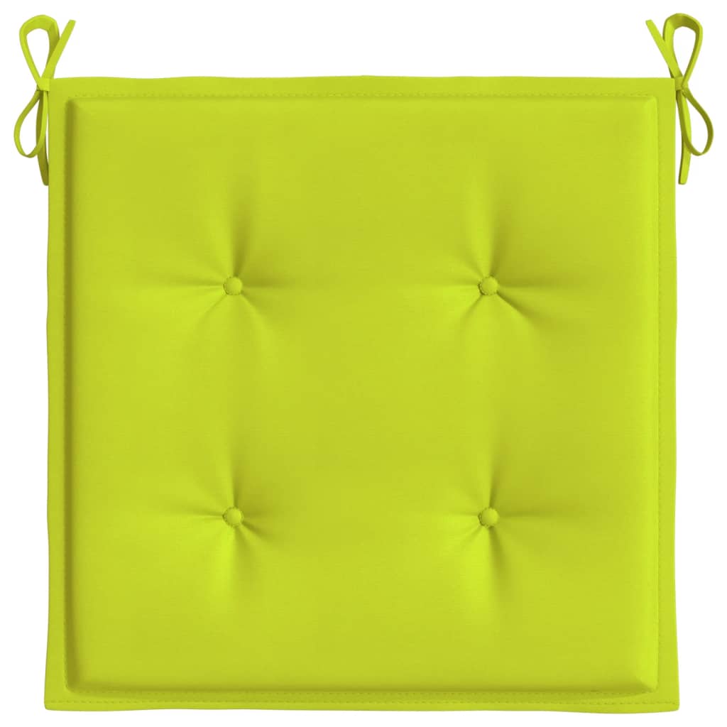 vidaXL Garden Chair Cushions 6 pcs Bright Green 50x50x3 cm Oxford Fabric