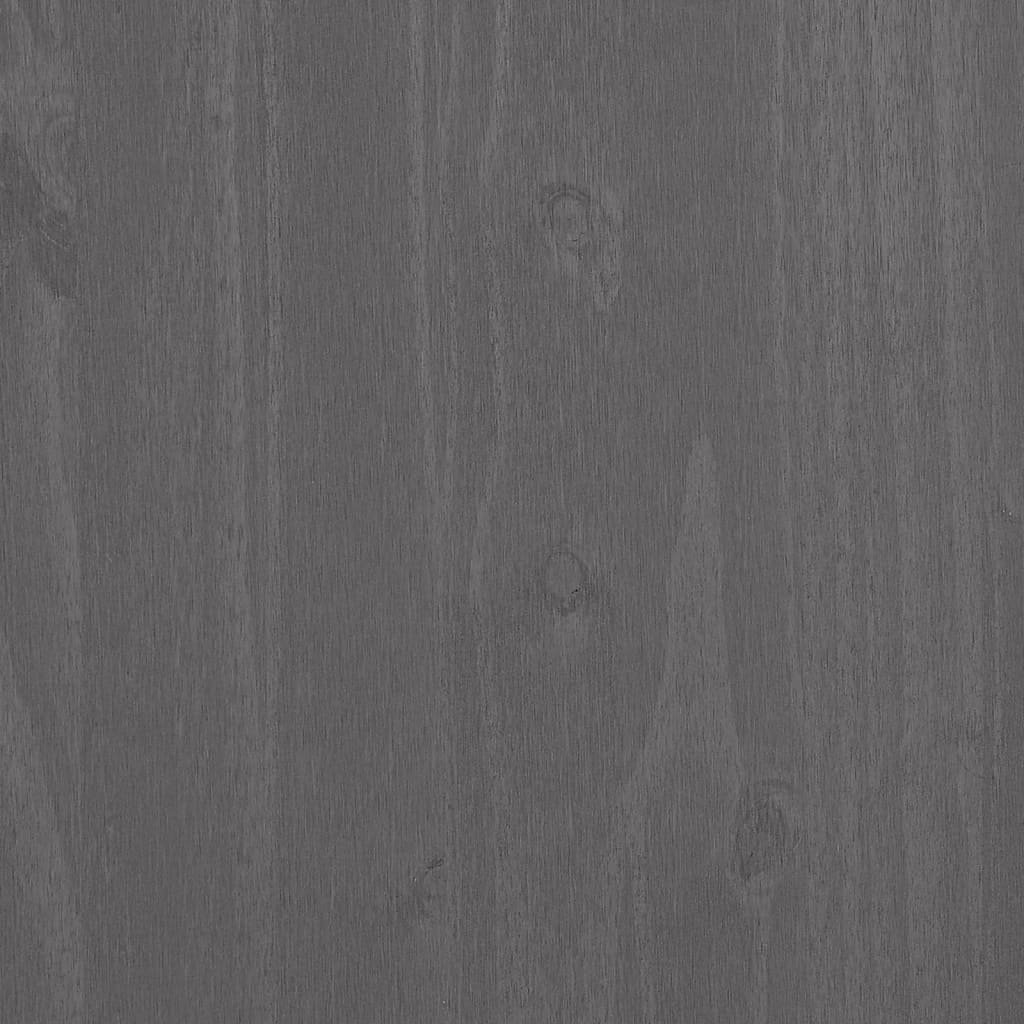 vidaXL Sideboard HAMAR Light Grey 79x40x80 cm Solid Wood Pine