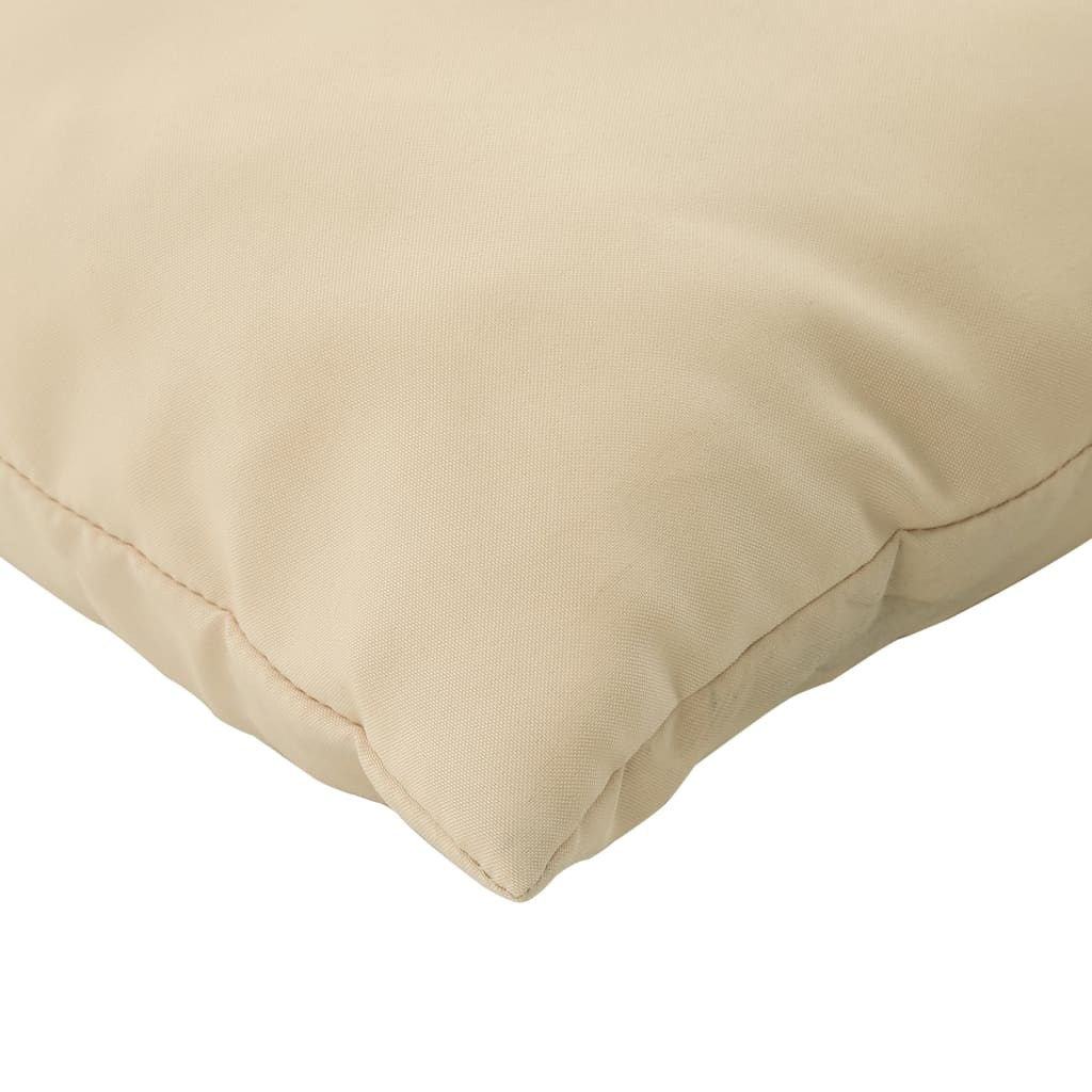vidaXL Throw Pillows 4 pcs Beige 50x50 cm Fabric