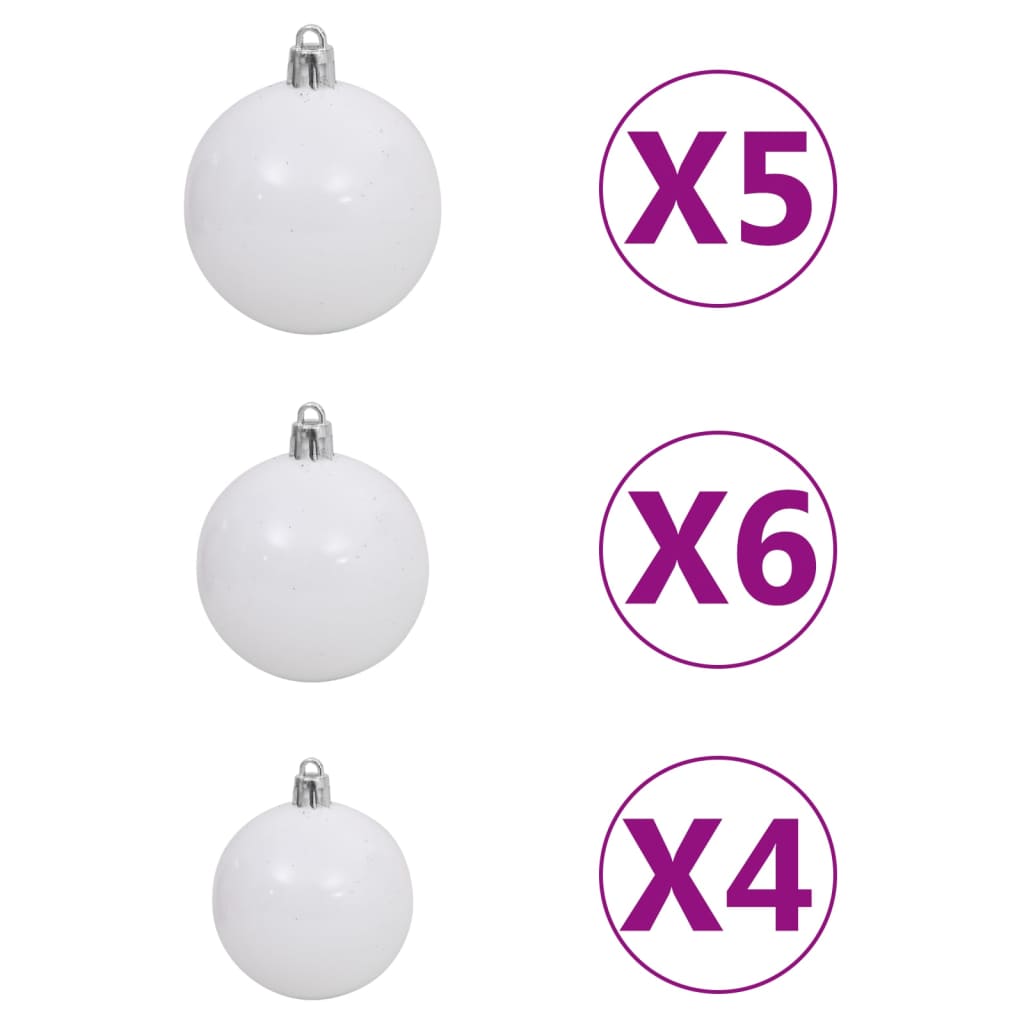 vidaXL Artificial Pre-lit Christmas Tree with Ball Set 150cm 380 Branches