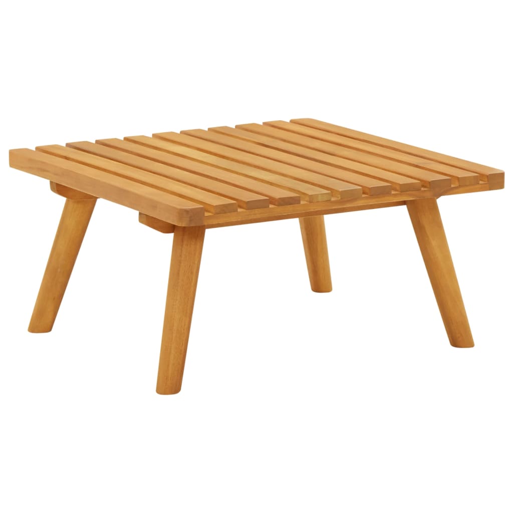 vidaXL Garden Footstool with Cushion 60x60x29 cm Solid Acacia Wood