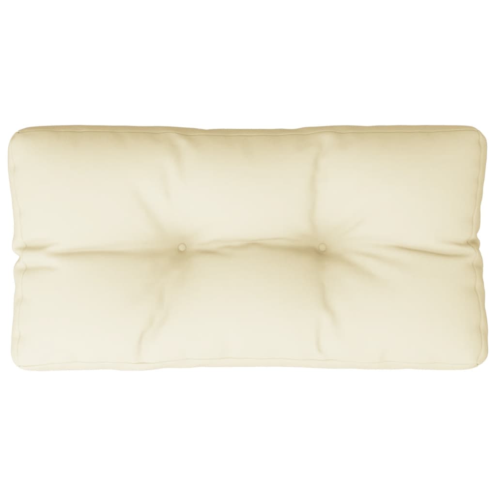 vidaXL Pallet Cushion Cream 80x40x12 cm Fabric