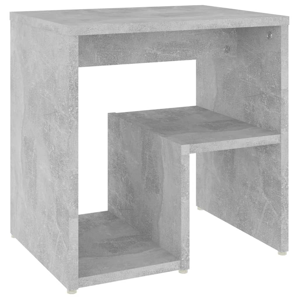 vidaXL Bed Cabinets 2 pcs Concrete Grey 40x30x40 cm Engineered Wood