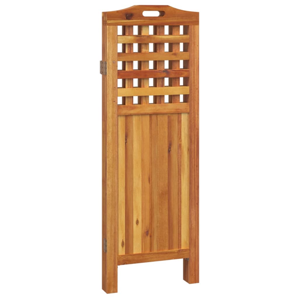 vidaXL 3-Panel Room Divider 121.5x2x115 cm Solid Wood Acacia