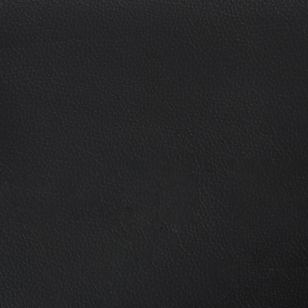 vidaXL Bed Frame Black 180x200 cm Super King Faux Leather