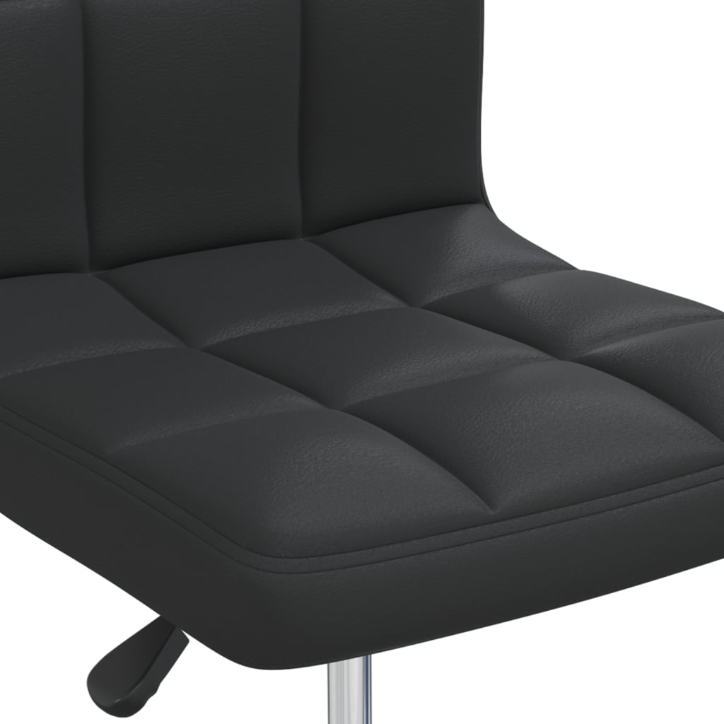 vidaXL Dining Chair Black Faux Leather