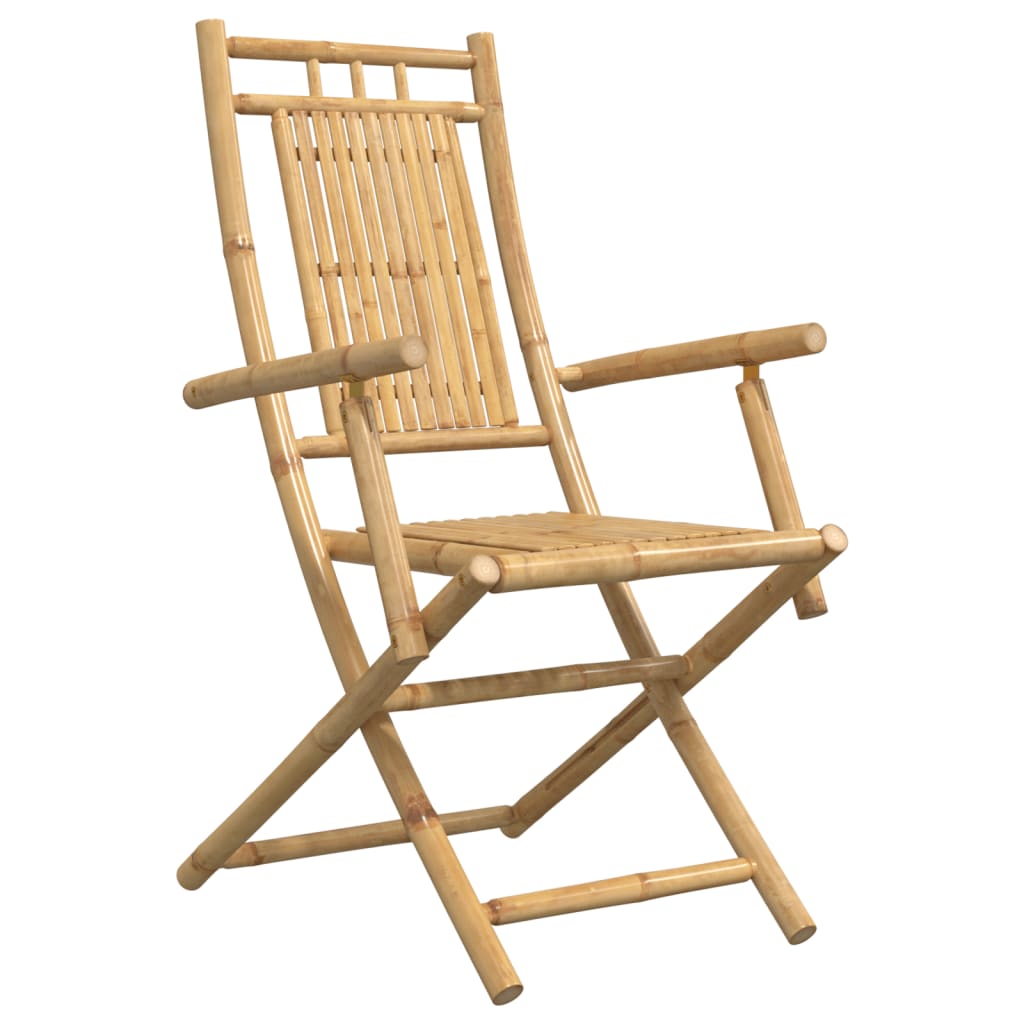 vidaXL Folding Garden Chairs 2 pcs 53x66x99 cm Bamboo