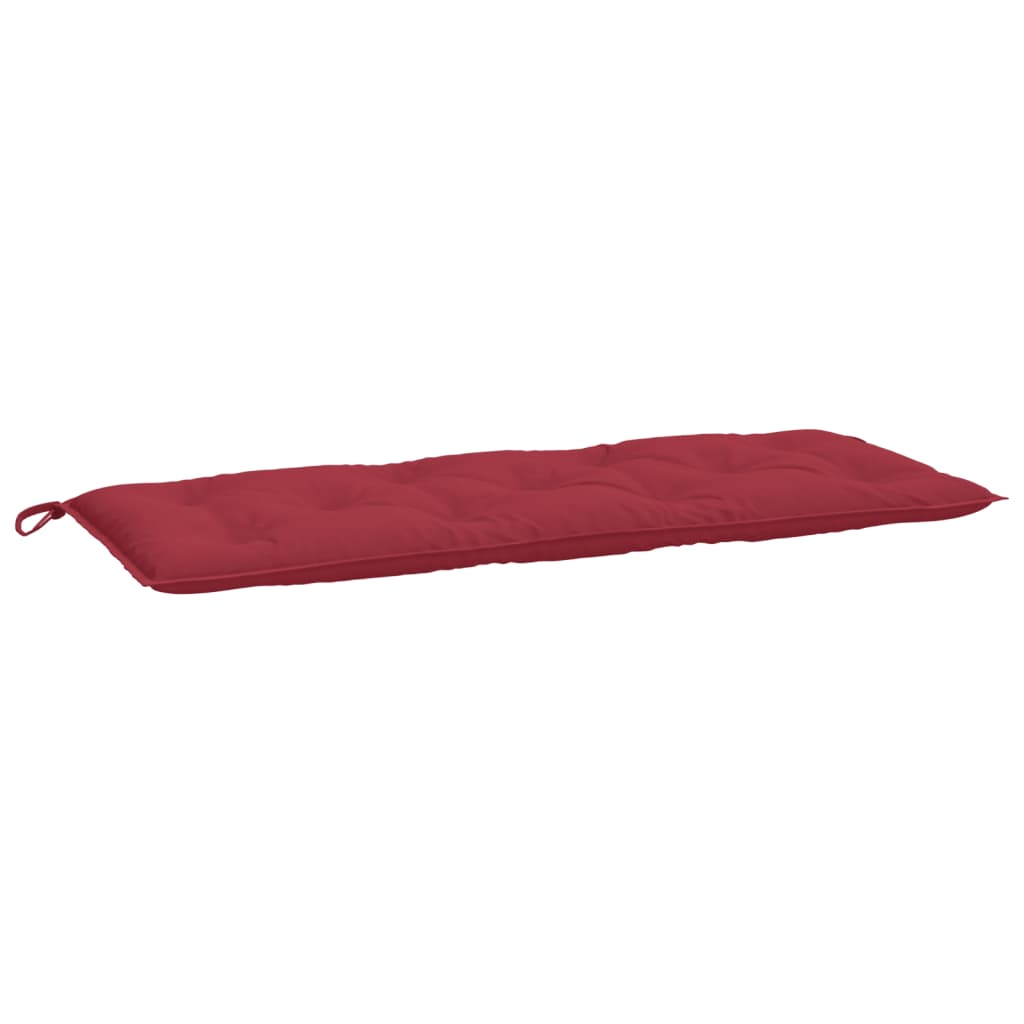 vidaXL Garden Bench Cushions 2 pcs Wine Red 120x50x7cm Oxford Fabric